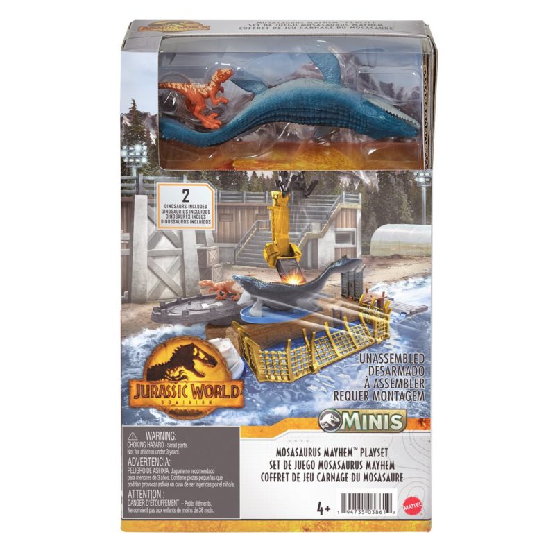 Jurassic World Mini Mosasaurus Mayhem 6-Piece Playset - Image 2