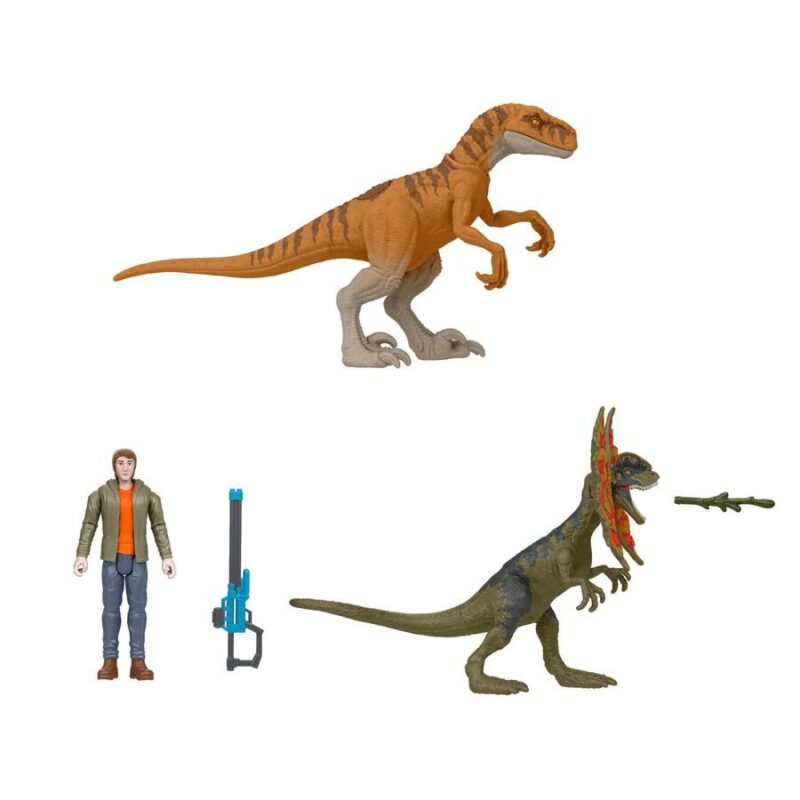 Jurassic World: Chaos Theory Ben Action Figure & 2 Dinosaurs Toy Pack - Image 6